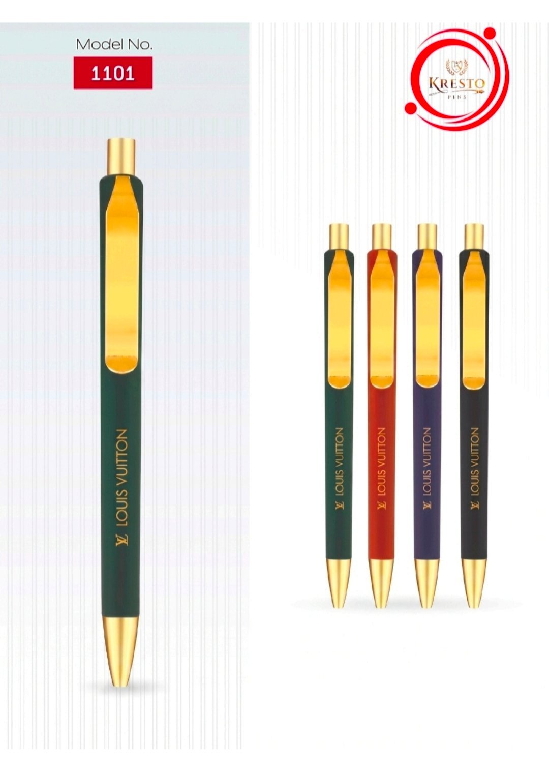 Kresto Plastic Pen — model number printed on the pen
