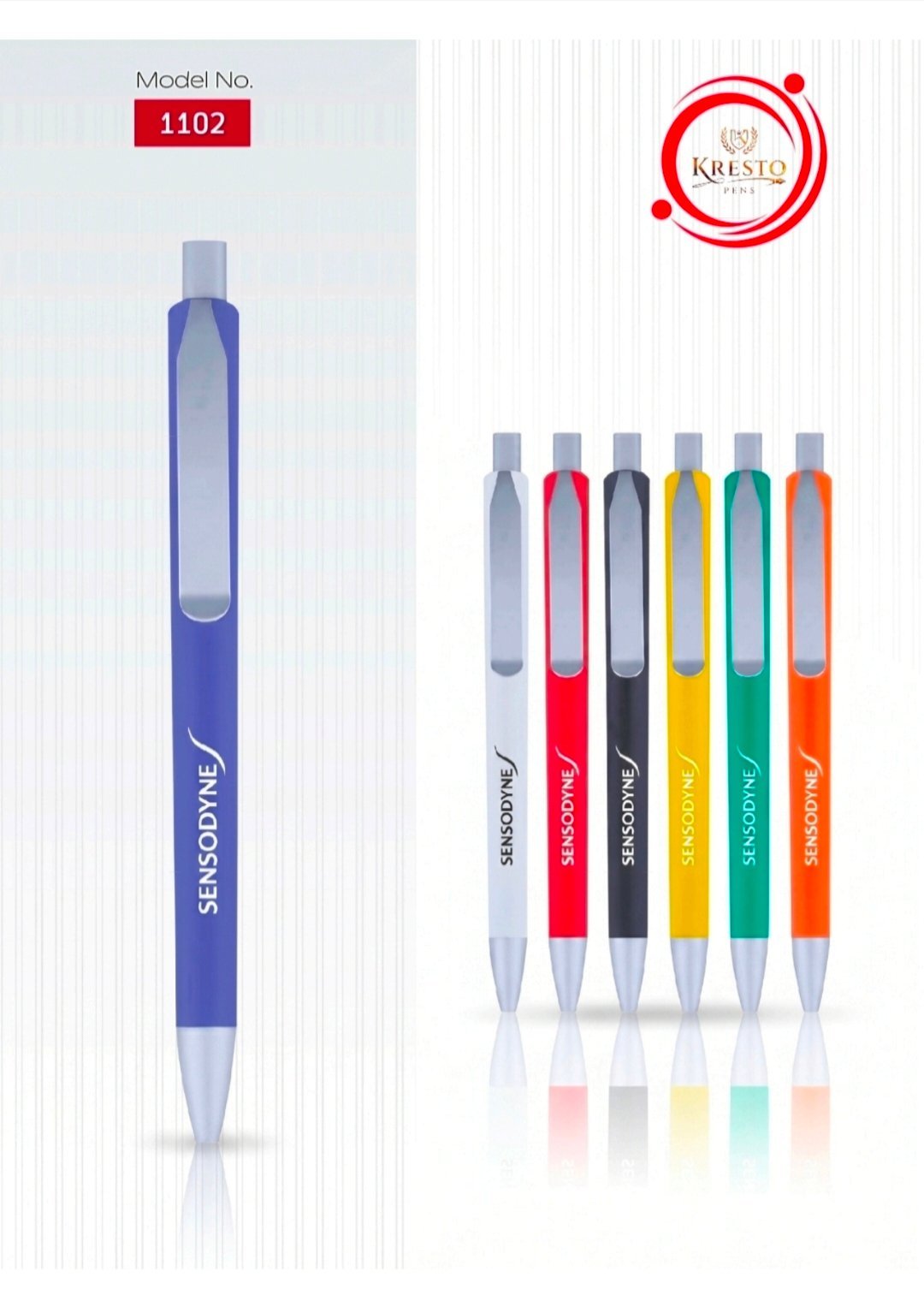 Kresto Plastic Pen — model number printed on the pen