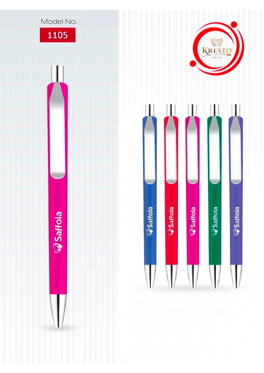 Kresto Plastic Pen — model number printed on the pen