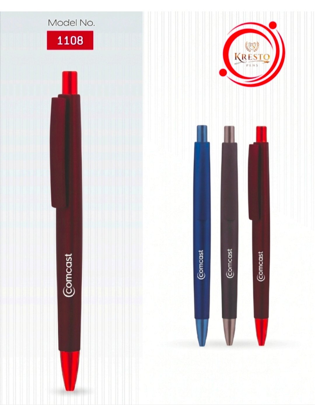 Kresto Plastic Pen — model number printed on the pen