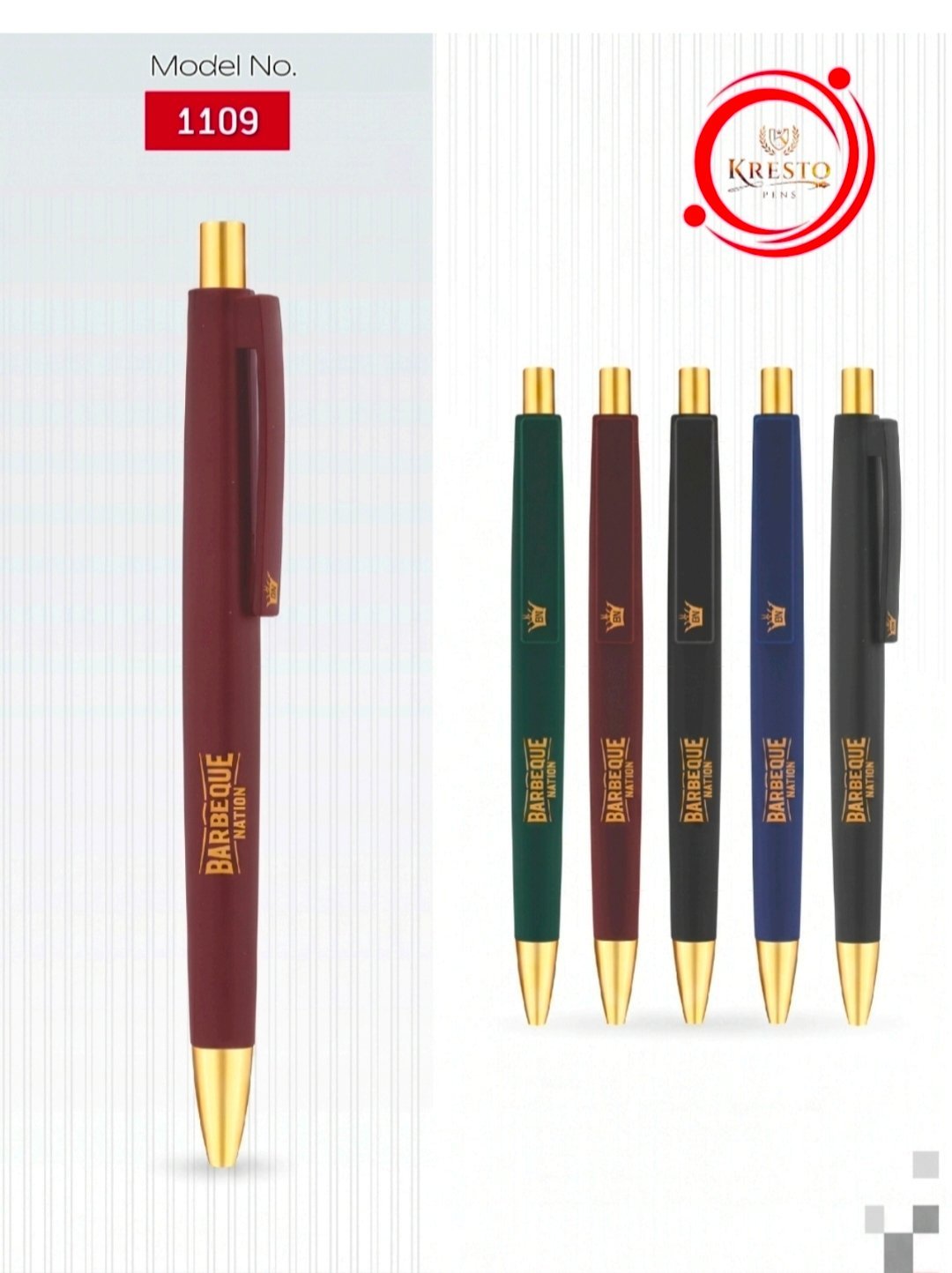 Kresto Plastic Pen — model number printed on the pen