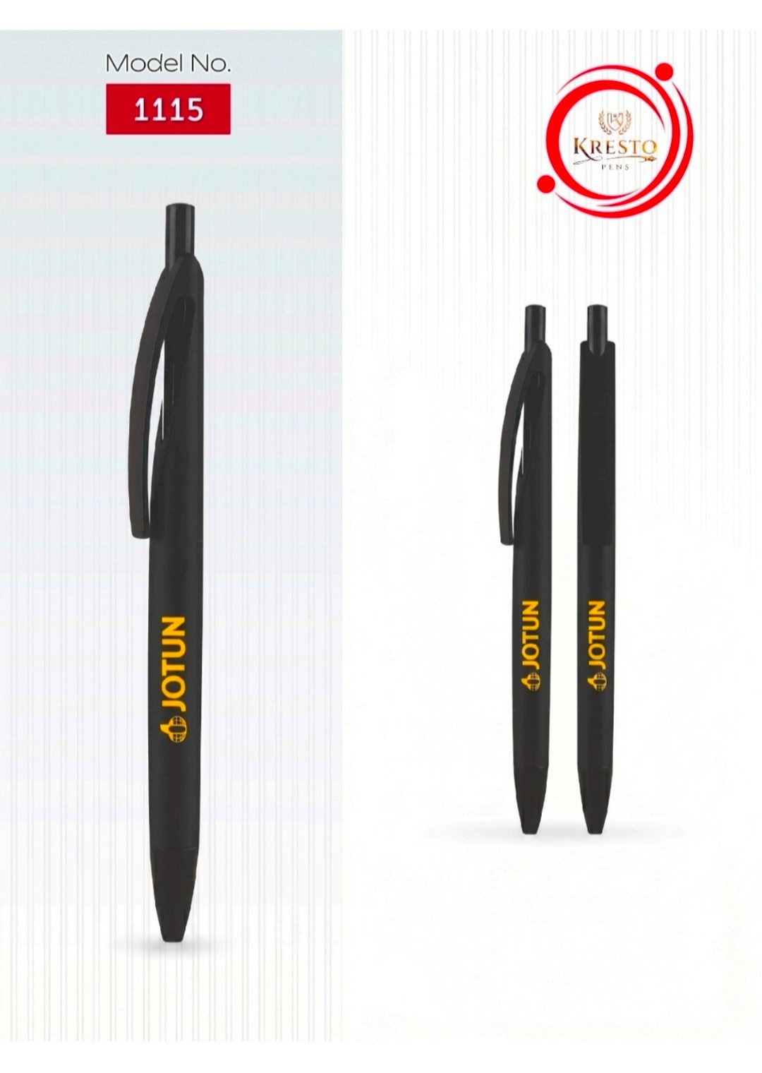 Kresto Plastic Pen — model number printed on the pen