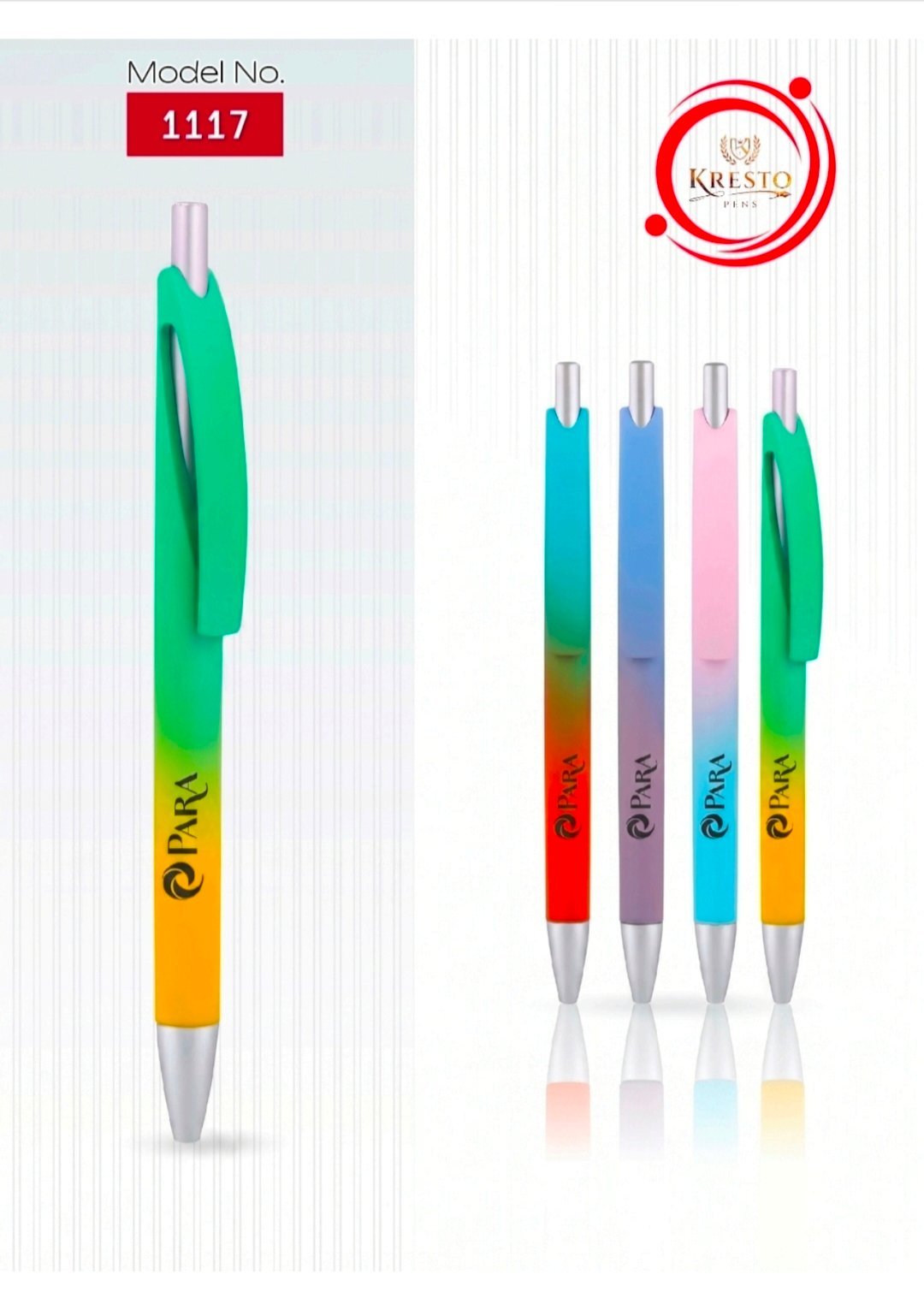 Kresto Plastic Pen — model number printed on the pen