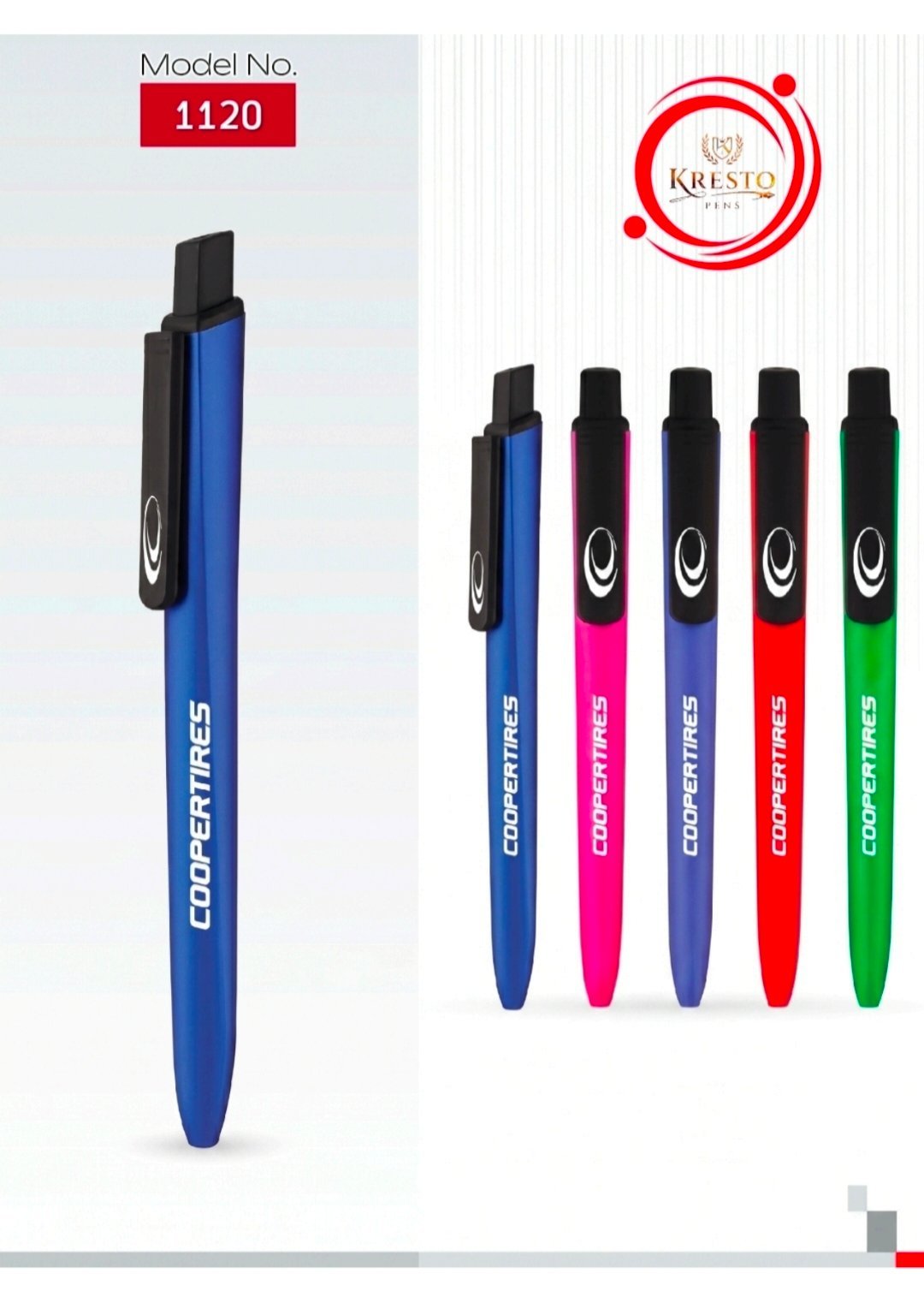 Kresto Plastic Pen — model number printed on the pen
