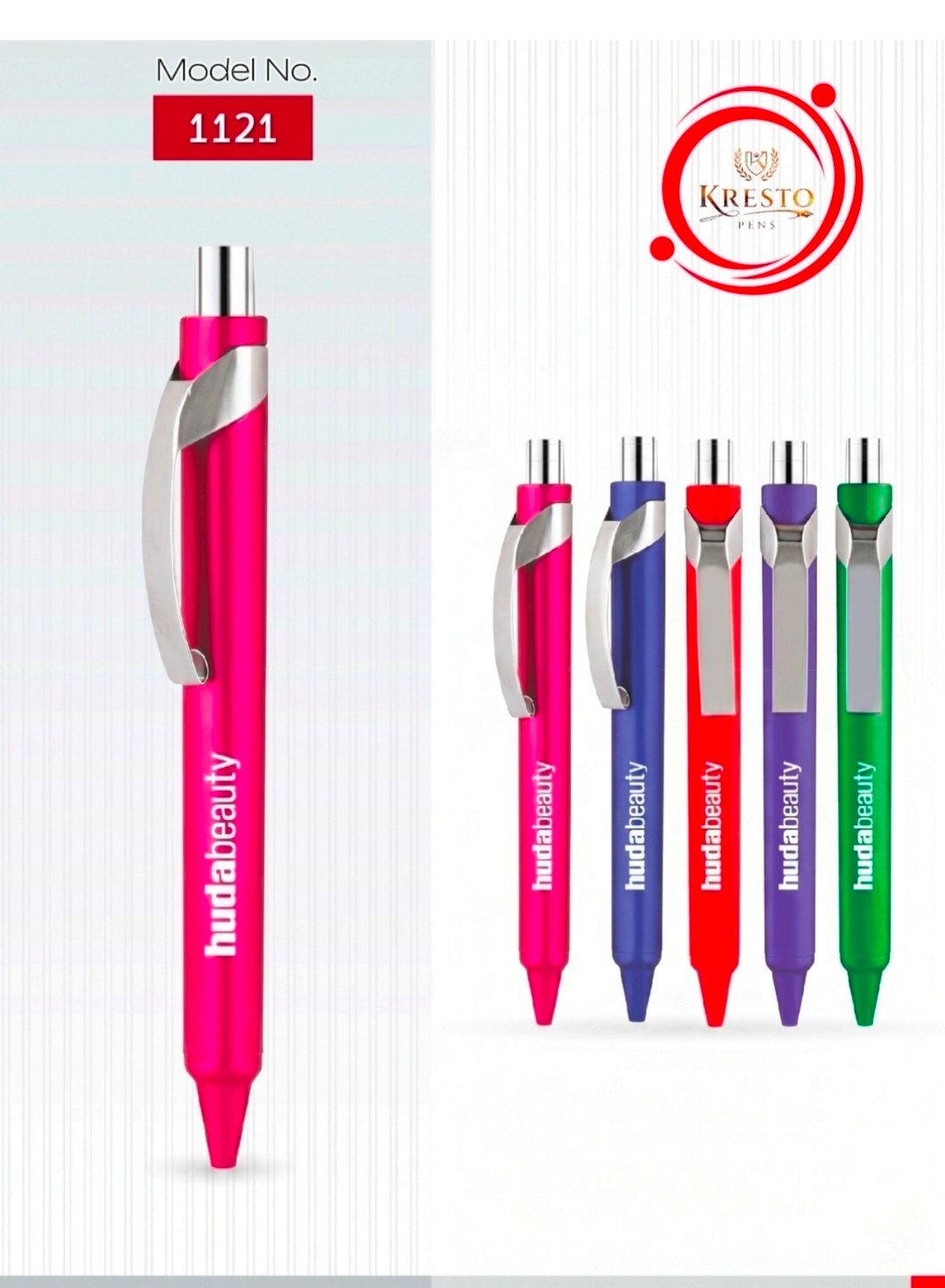 Kresto Plastic Pen — model number printed on the pen