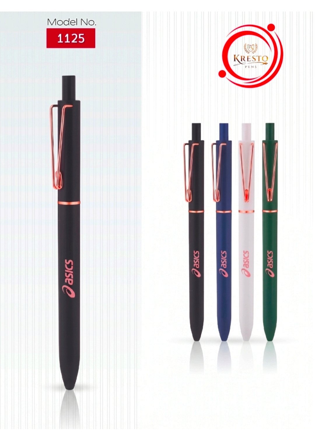 Kresto Plastic Pen — model number printed on the pen