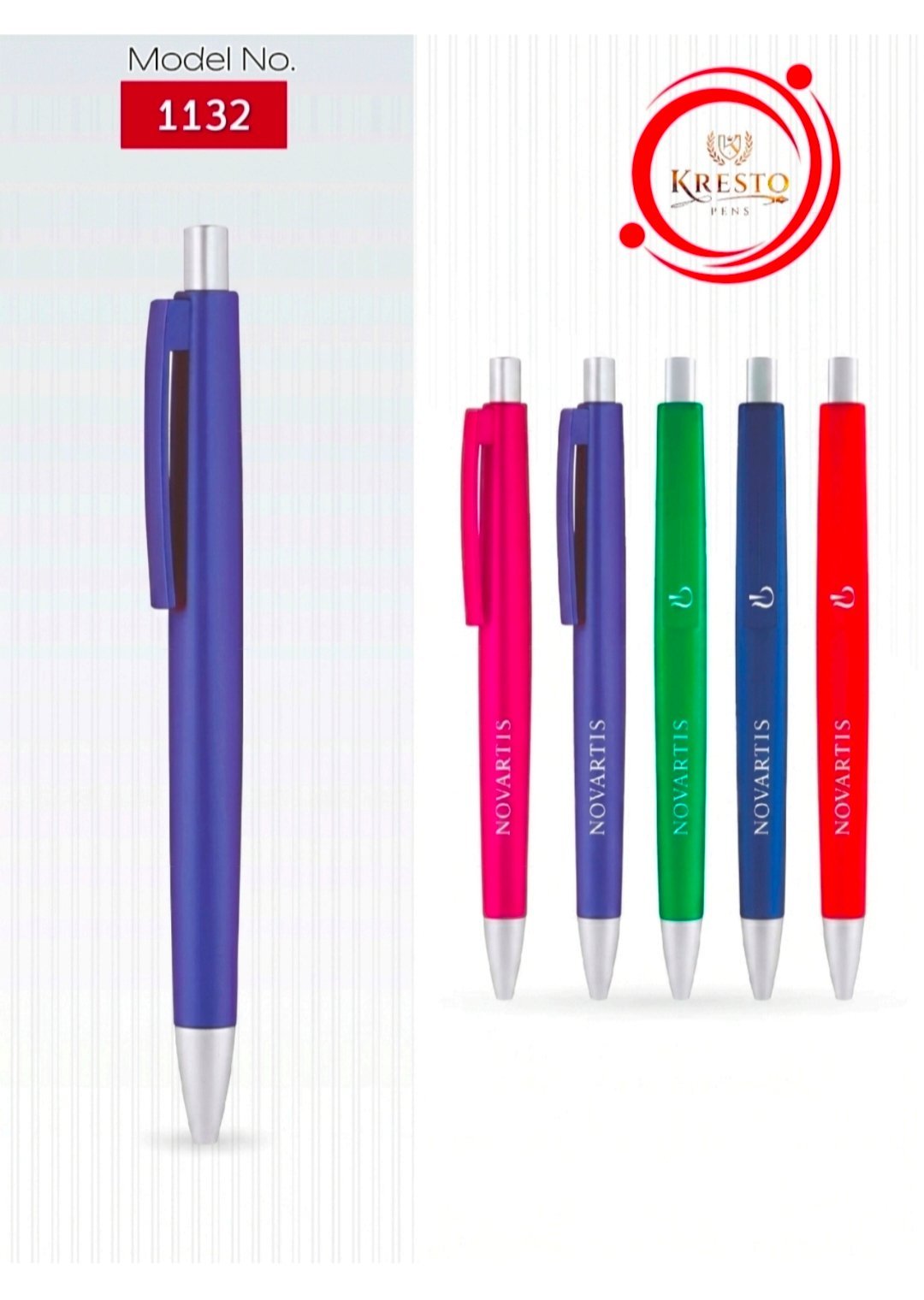 Kresto Plastic Pen — model number printed on the pen