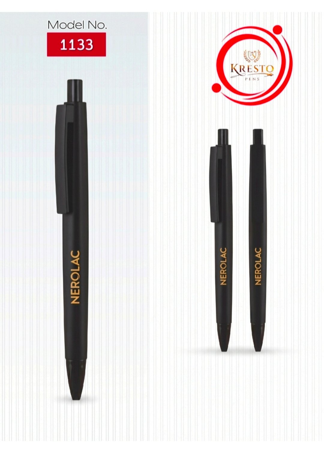 Kresto Plastic Pen — model number printed on the pen