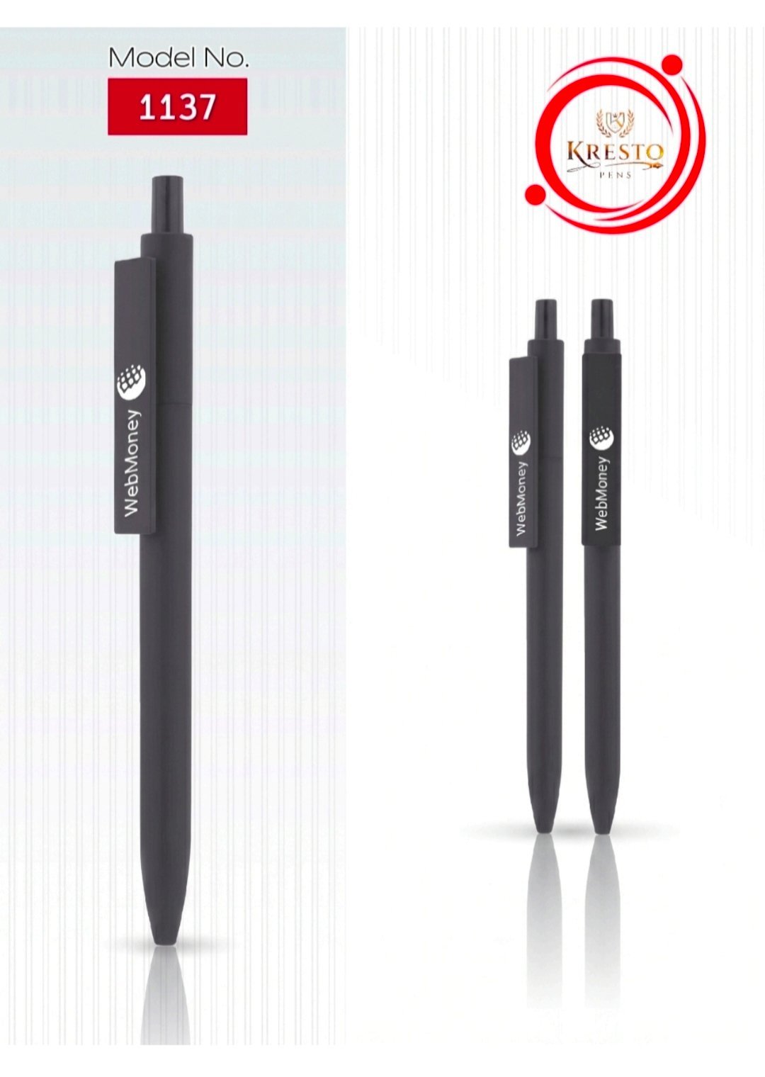 Kresto Plastic Pen — model number printed on the pen