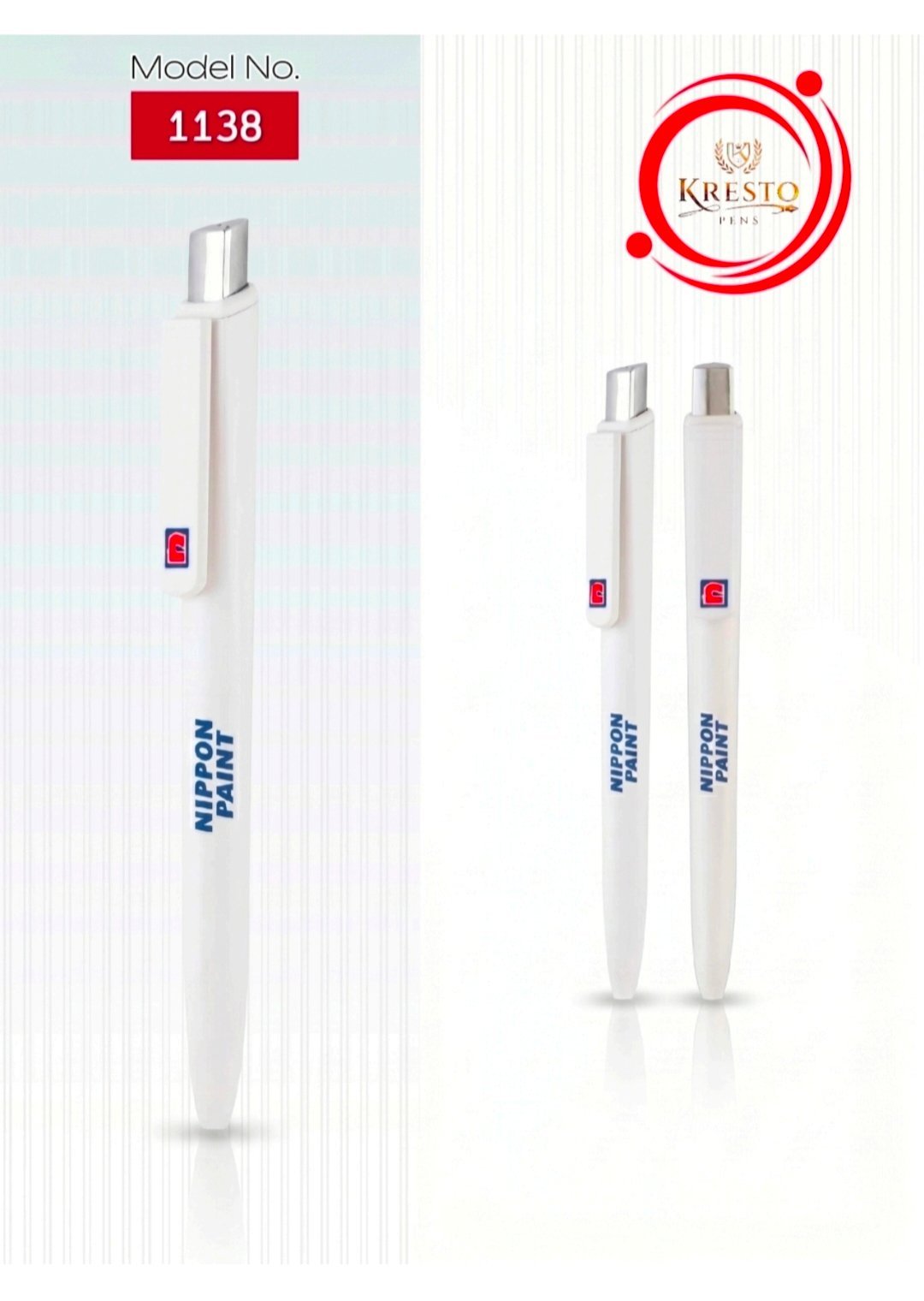 Kresto Plastic Pen — model number printed on the pen