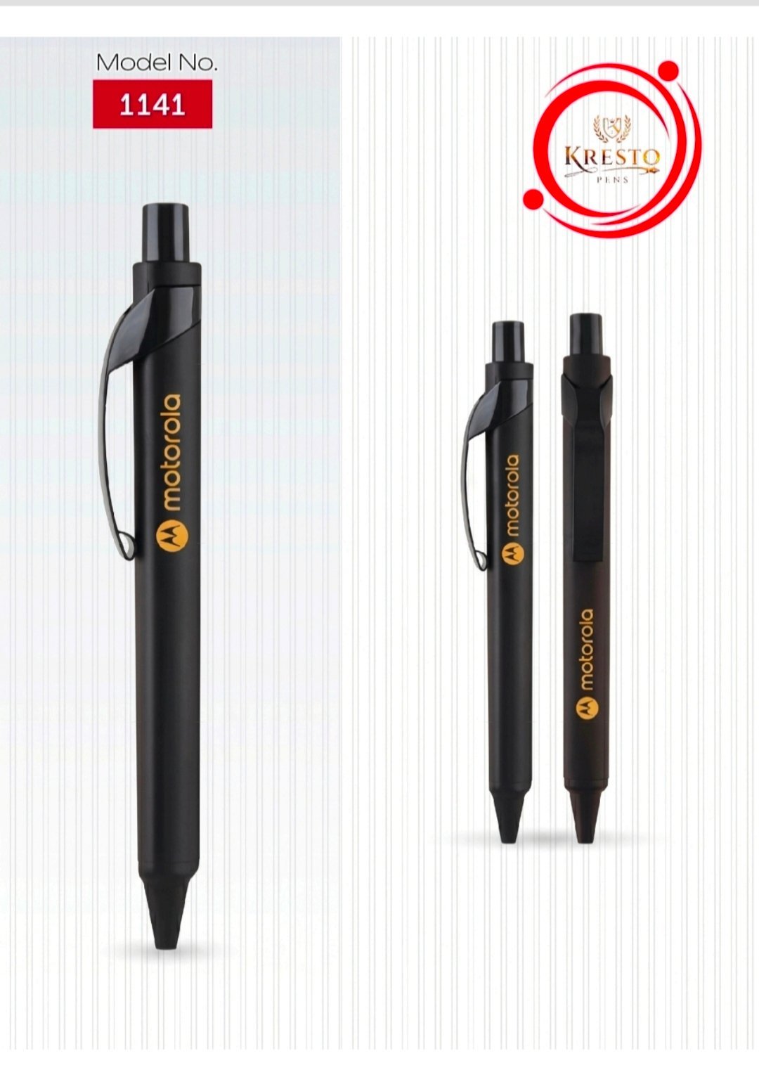 Kresto Plastic Pen — model number printed on the pen