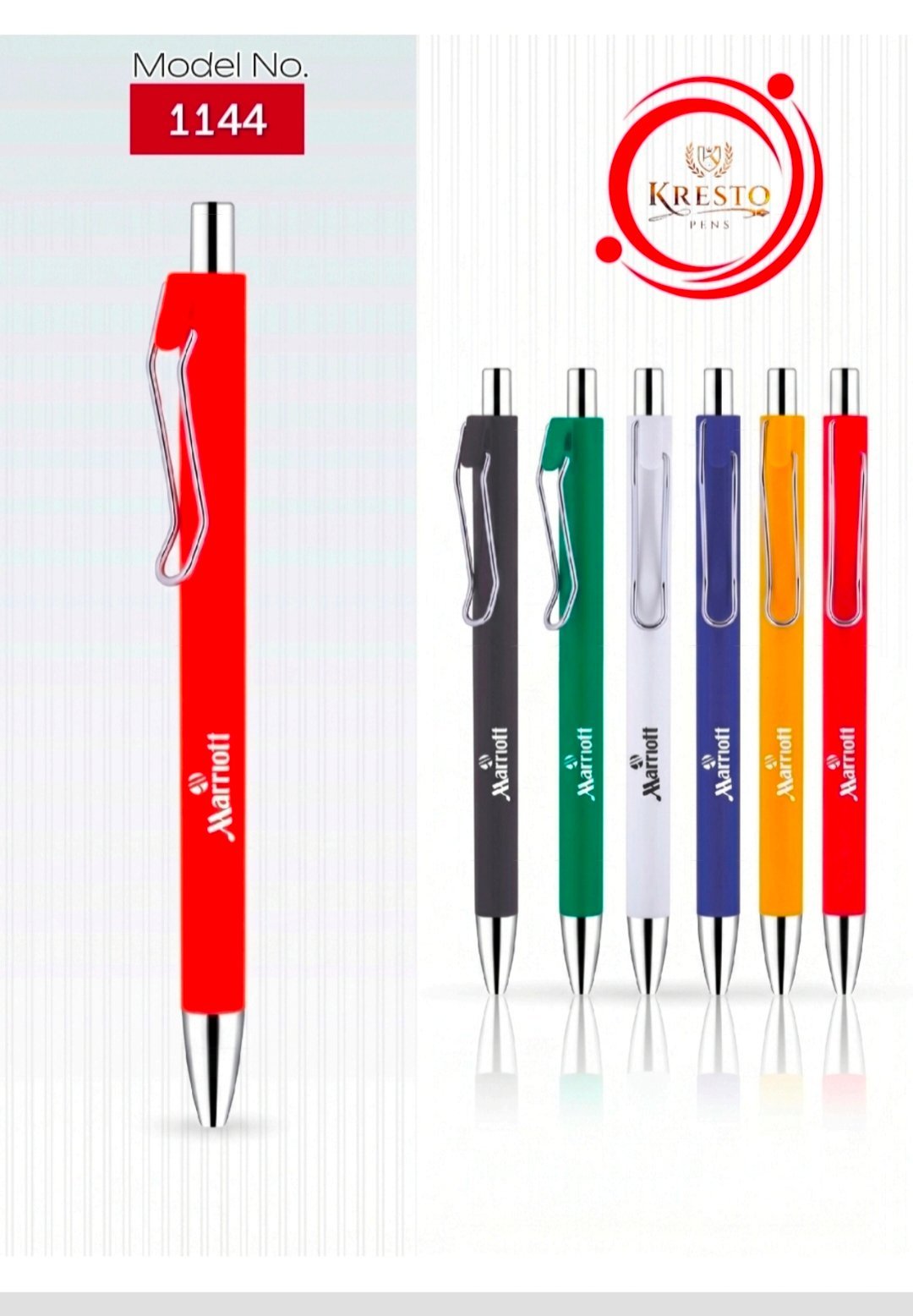 Kresto Plastic Pen — model number printed on the pen