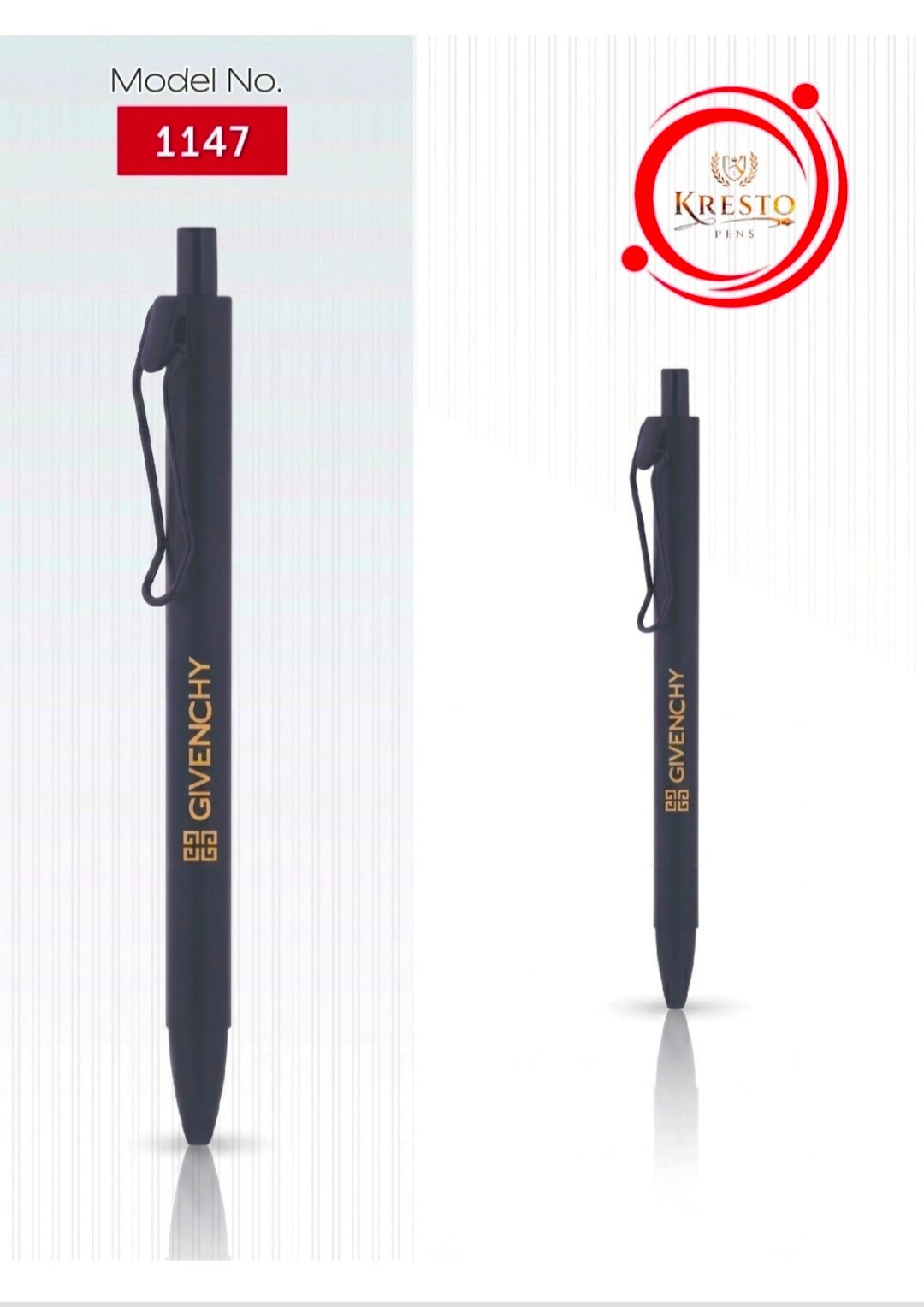 Kresto Plastic Pen — model number printed on the pen