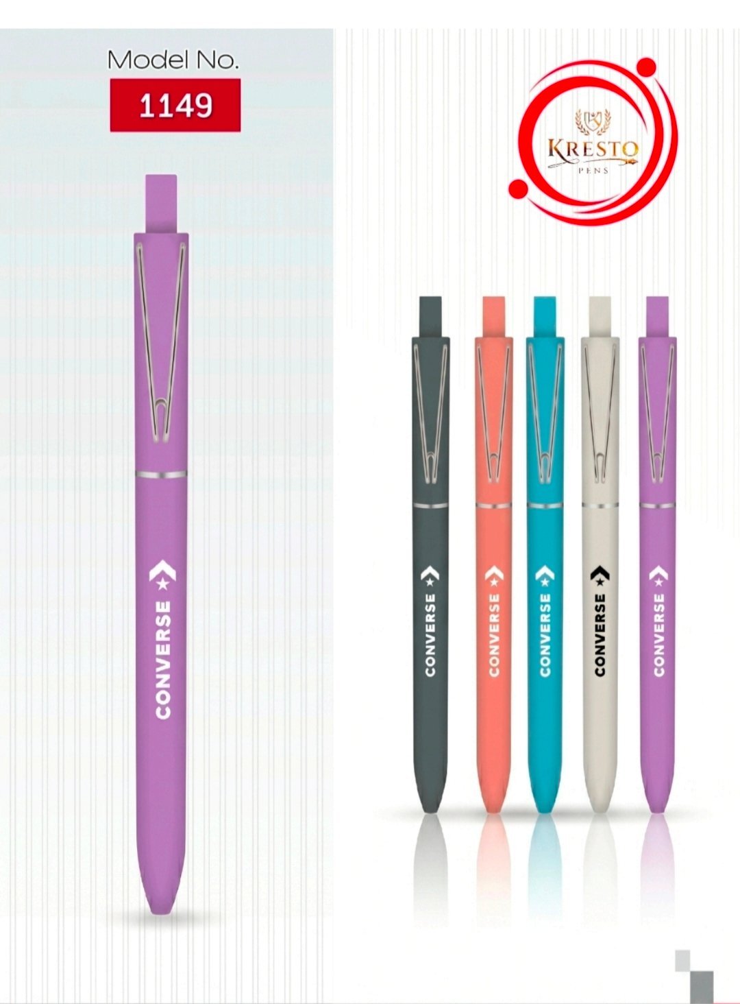 Kresto Plastic Pen — model number printed on the pen