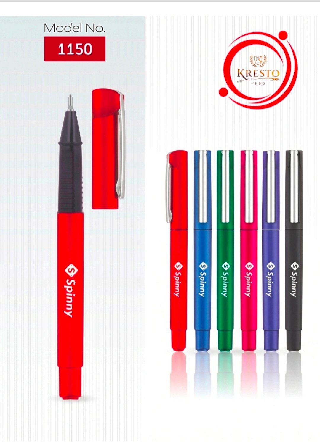 Kresto Plastic Pen — model number printed on the pen