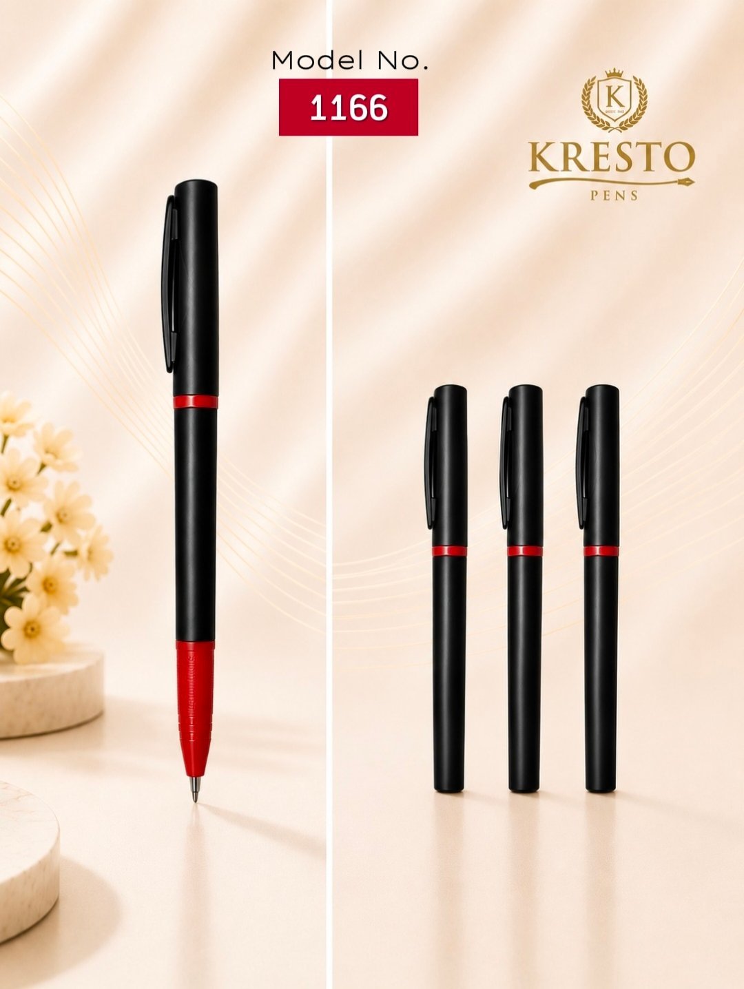 Kresto Plastic Pen — model number printed on the pen