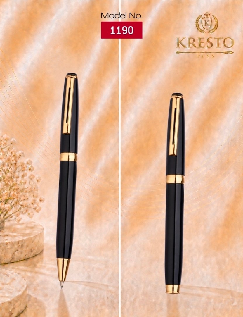 Kresto branded metal and plastic pens